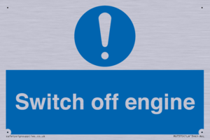 Switch off engine